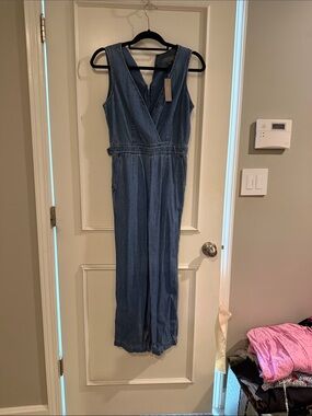 J. Crew Point Sur Denim Sleeveless Jumpsuit - NWT!  2P